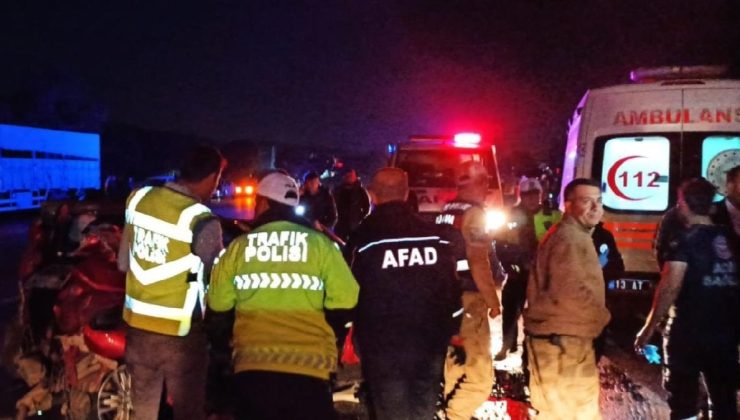 Bitlis’te zincirleme kaza: 1 kişi öldü