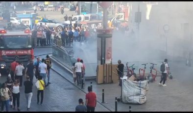 İstanbul’da metro istasyonunda yangın paniği