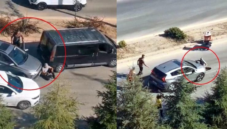 Trafikte tartıştığı sürücüyü aracıyla sürükledi