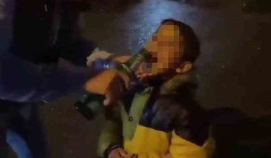Başakşehir’de çocuğa zorla içki içiren şüpheli yakalandı