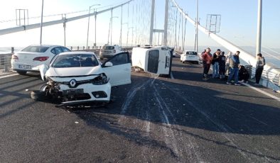 Osmangazi Köprüsü’nde zincirleme kaza, yaralılar var