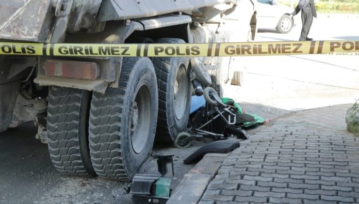 Tekerlekli sandalyesiyle kamyonun altında kaldı