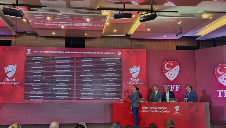 Ziraat Türkiye Kupası'nda 3. tur eşleşmeleri belli oldu