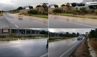 Polis, Bahçeli’de yağış sonrası durumu paylaştı, sürücüleri uyardı