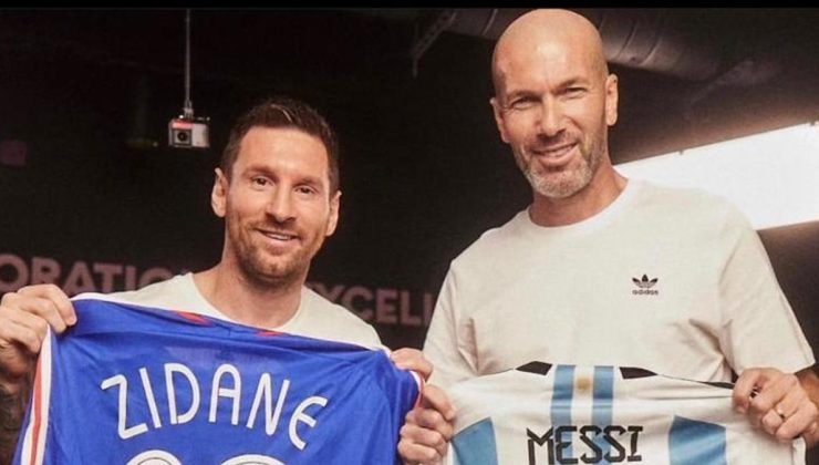 Lionel Messi ile Zinedine Zidane'dan karşılıklı övgüler!