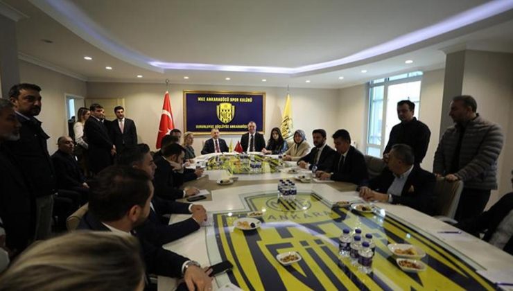 AK Parti milletvekillerinden MKE Ankaragücü'ne ziyaret