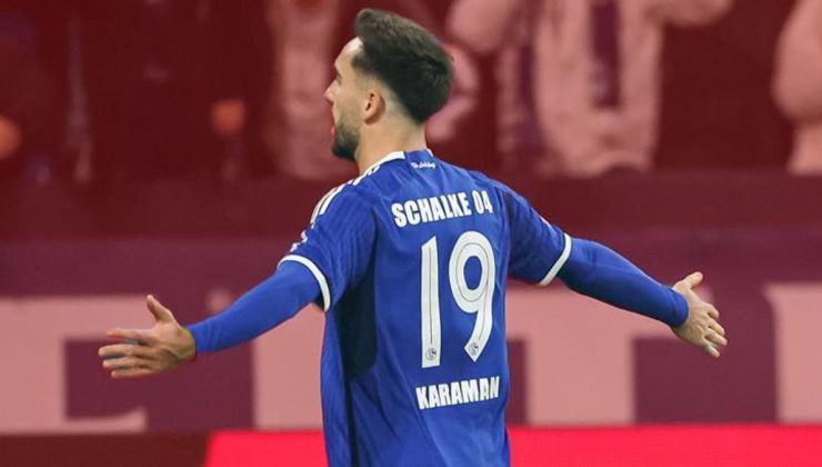 Kenan Karaman gollerine devam etti! Schalke sahadan 1 puan ile ayrıldı