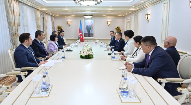 Milletvekili Öztürk, Azerbaycan Milli Meclisi Başkanı Gafarova tarafından kabul edildi