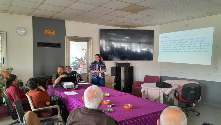 Vadili’de, Küçükbaş hayvan yetiştiricilerine eğitim verildi
