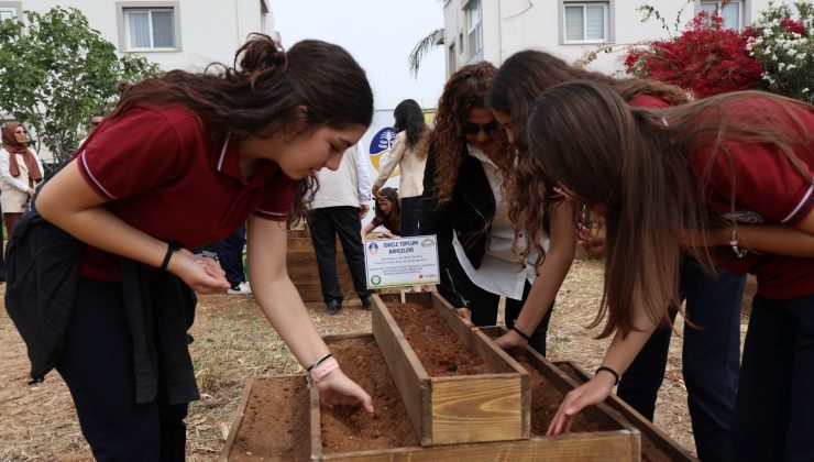 Yeşil Okullar Projesi kapsamında İskele’de “Toplum Bahçeleri” oluşturuldu