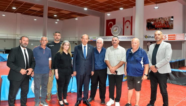 Cumhurbaşkanı Tatar “Süleyman Göktaş Masa Tenisi Salonu” açılışına katıldı