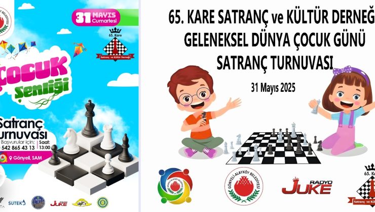 Dünya Çocuk Günü’nü satrançla kutlayacaklar