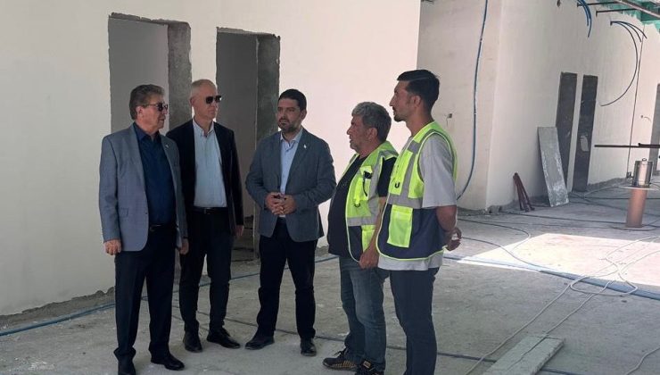 Başbakan Üstel Güzelyurt Devlet Hastanesi inşaatını inceledi