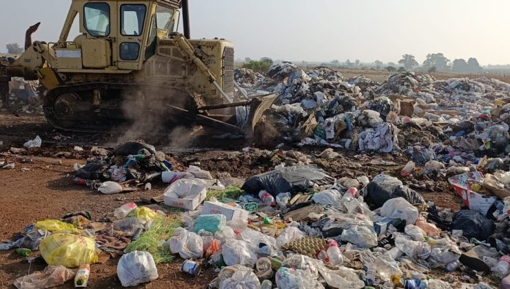 Beyarmudu çöplüğünde ıslah çalışması başladı