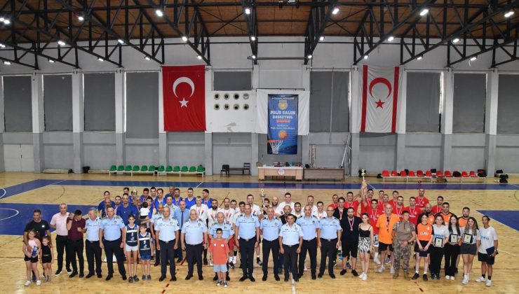 6. Polis Basketbol Turnuvasının şampiyonu Lefkoşa Polis Müdürlüğü takımı oldu