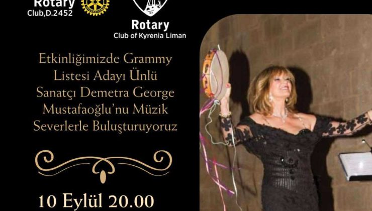 Demetra George Mustafaoğlu, Bellapais Manastırında konser verecek