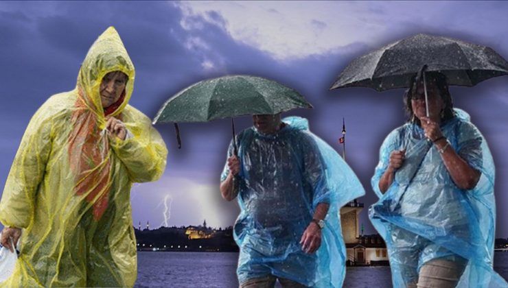 Beklenen yağmur geldi! İstanbul’da sağanak yağış başladı
