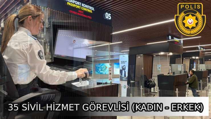 Polis Genel Müdürlüğü bünyesinde 35 kişilik bilgisayar operatörü münhali…
