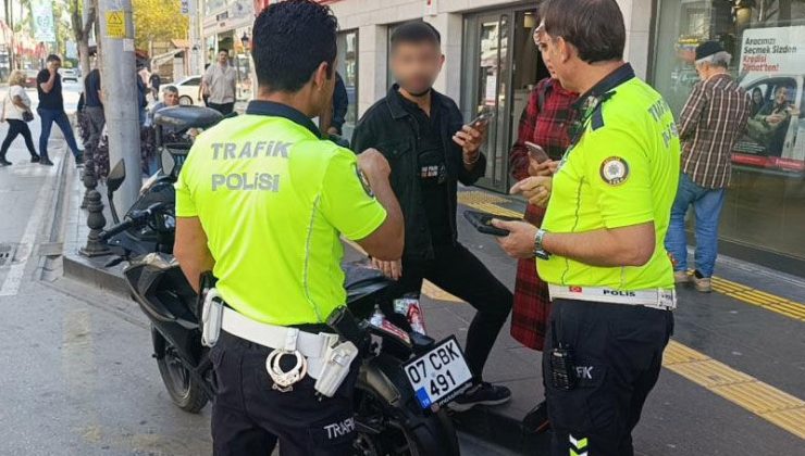 Ehliyetsiz, kasksız, plakasız! Kuralları hiçe sayan sürücüye 43 bin TL ceza