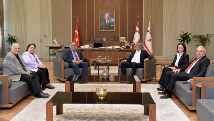 Cumhurbaşkanı Tufan Erhürman, Yayın Yüksek Kurulu yönetimini kabul etti