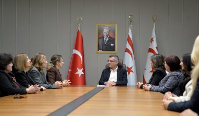 Cumhurbaşkanı Erhürman, GİKAD, Genç GİKAD ve Gİ-KA KOOP heyetini kabul etti