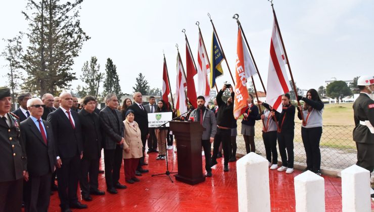 Şehit Hüseyin Ruso anıt mezarı başında düzenlenen törenle anıldı