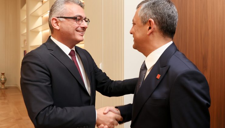 Cumhurbaşkanı Erhürman, CHP Genel Başkanı Özel’i kabul etti