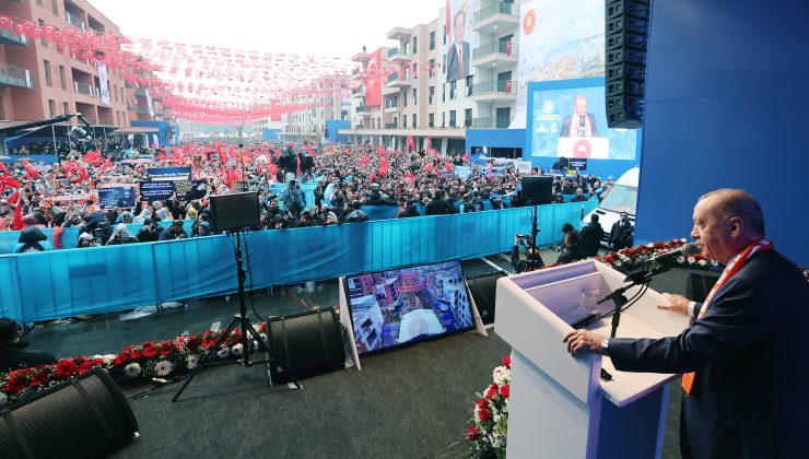 Türkiye Cumhurbaşkanı Erdoğan, Hatay’da 455 bininci afet konutu teslim töreninde konuştu