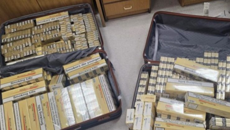 Kıbrıslı Türk yolcunun tasarrufunda çok sayıda kaçak sigara ele geçirildi