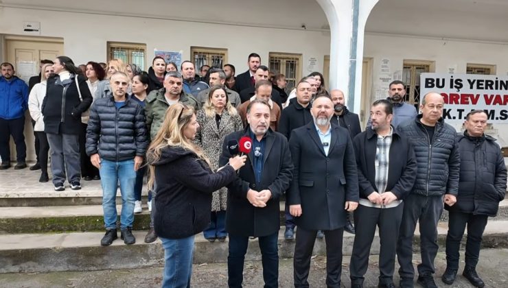 KTAMS, KAMUSEN ve KAMU-İŞ Gazimağusa ile İskele Gelir ve Vergi Dairelerinde tam gün greve gitti