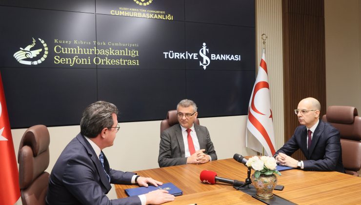 KKTC Cumhurbaşkanlığı Senfoni Orkestrası ile Türkiye İş Bankası arasında ana sponsorluk iş birliği protokolü imzalandı