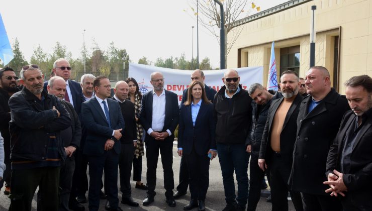 Telekomünikasyon Dairesi çalışanları ve sendikalardan eylem…