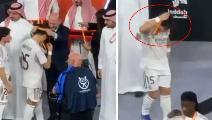 Arda Güler’den kupa törenine damga vuran hareket