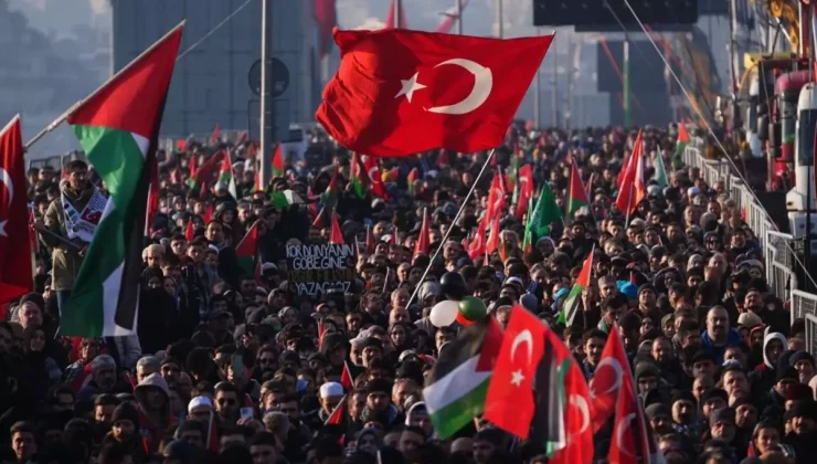 Yeni yılın ilk günü 7’den 70’e Türkiye Gazze için ayakta!