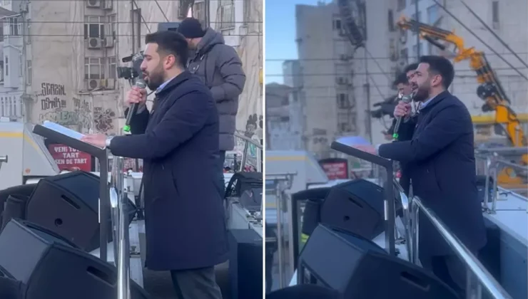TÜGVA Başkanı Beşinci, Galata’da Filistin için toplanan kalabalığa seslendi: Size ahdimiz olsun ki…