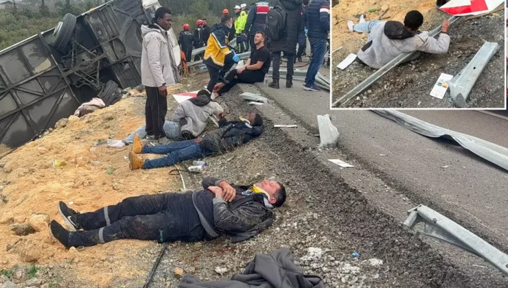 Antalya’daki katliam gibi kazada olay yerinden gelen ilk görüntüler korkunç