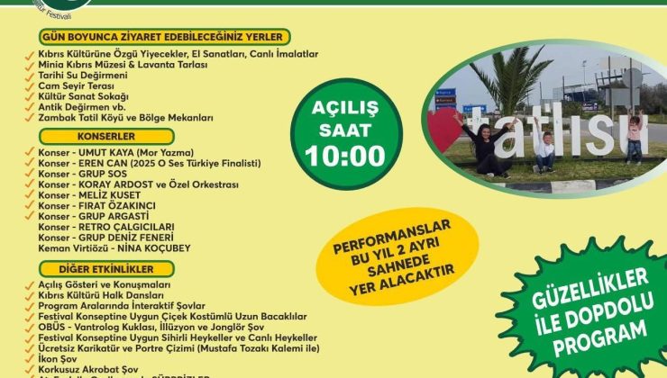 Tatlısu Ot Kültür Festivali pazar günü yapılıyor