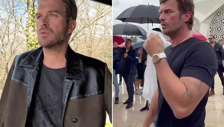 Kıvanç Tatlıtuğ bayram namazını hasırın üzerinde kıldı