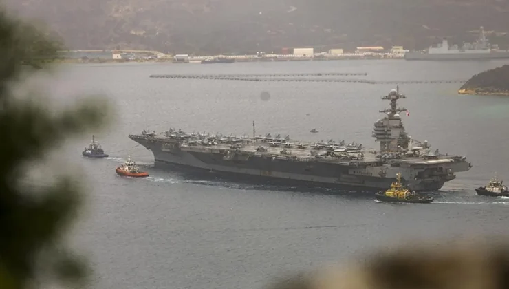 USS Gerald R. Ford’da neler oluyor? Yangın sonrası dikkat çeken rota değişikliği