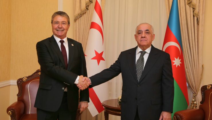 Başbakan Üstel, Bakü’de Azerbaycan Başbakanı Asadov ile görüştü