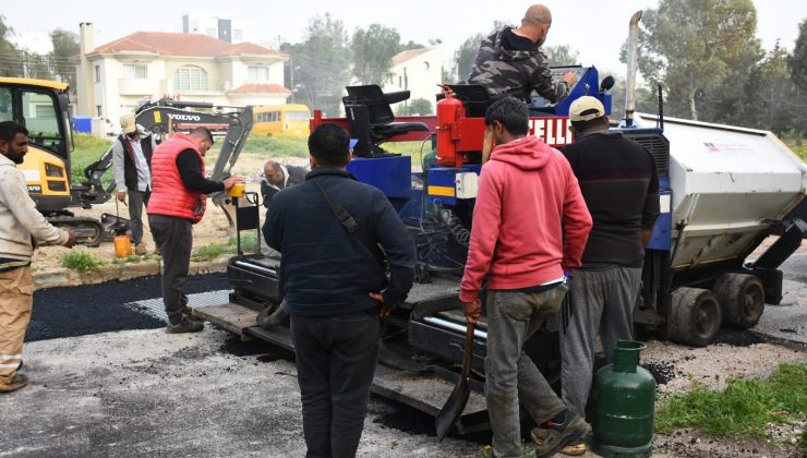 Gönyeli Acısu Sokak’ta yağmur suyu drenaj çalışması tamamlandı