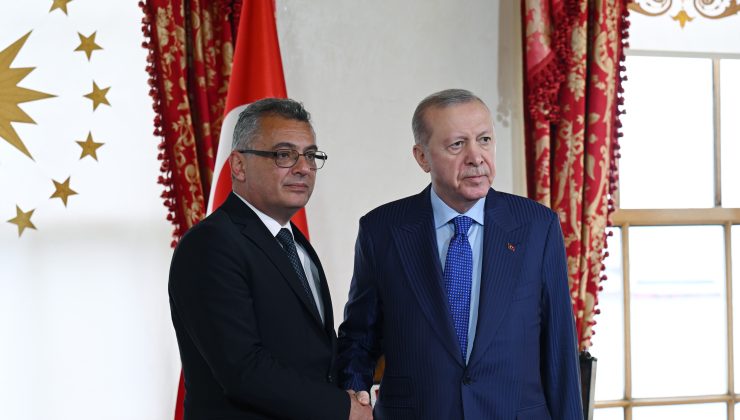 Cumhurbaşkanı Erhürman, TC Cumhurbaşkanı Erdoğan’la görüştü