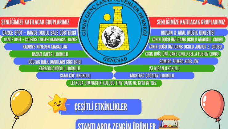 Girne Genç Sanat Severler Derneği’nden 3. Çocuk Şenliği…