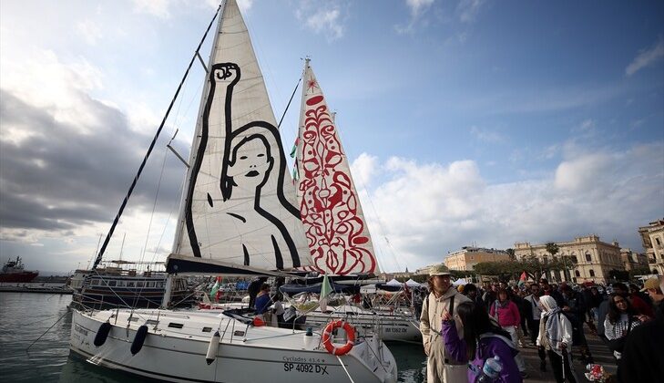 İspanya’dan yola çıkan “Küresel Sumud Filosu 2026 Bahar Misyonu” tekneleri İtalya’ya ulaştı