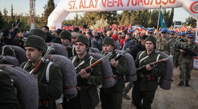 Çanakkale’de destanlaşan 57. Alay’ın kahramanları, muharebelerin 111. yılında Conkbayırı’nda anıldı