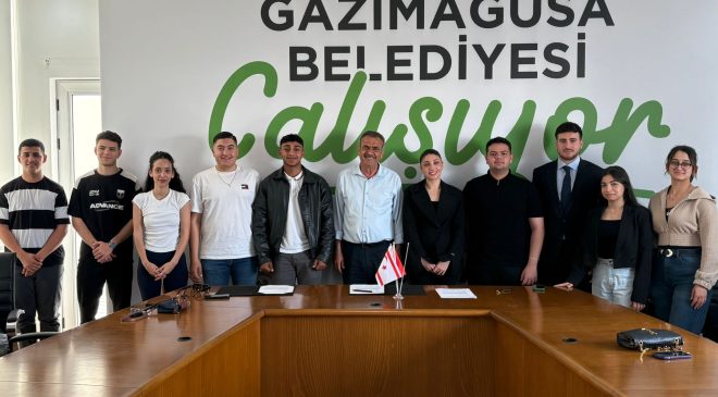 Gazimağusa Belediyesi ile Gazimağusa Gençlik Meclisi Platformu arasında iş birliği sözleşmesi imzalandı