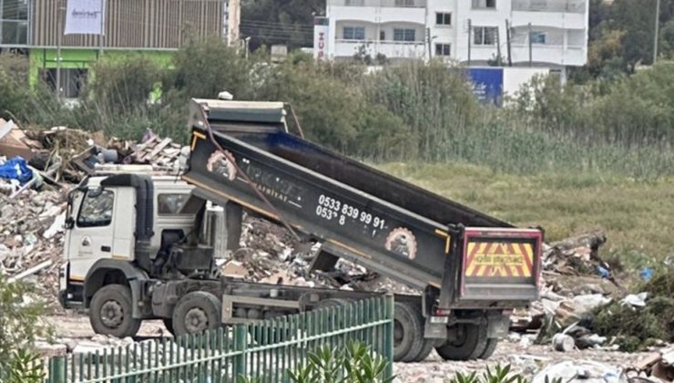Lefkoşa’da Skandal: TED Koleji Sınırına Kamyonla Çöp Dökülmesi