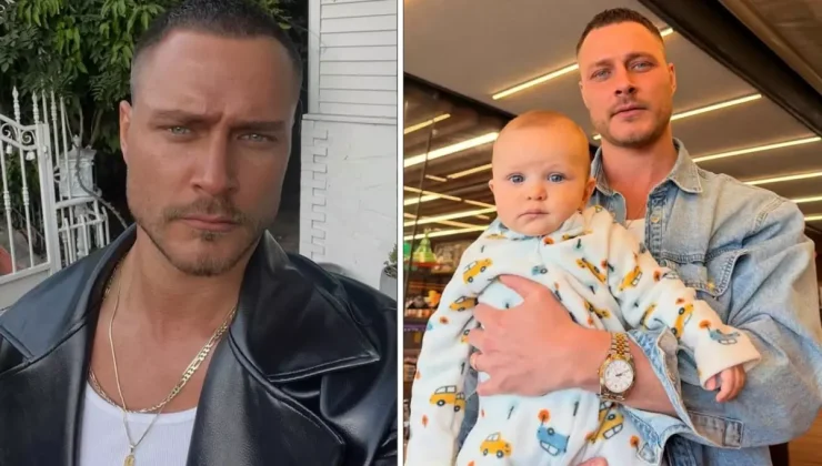 Aynı babası! Burak Çelik’in oğlu Aslan görenleri şaşırttı