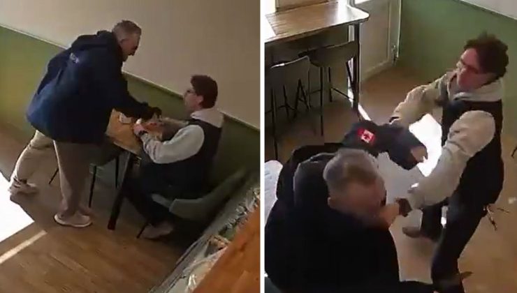 İngiltere’de şok eden anlar: Sinsice yaklaştı, durduk yere bıçakla saldırdı