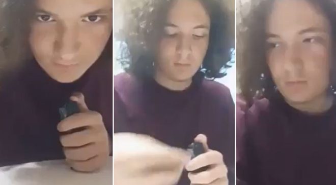 Canlı yayında şarjöre mermi doldurmuş